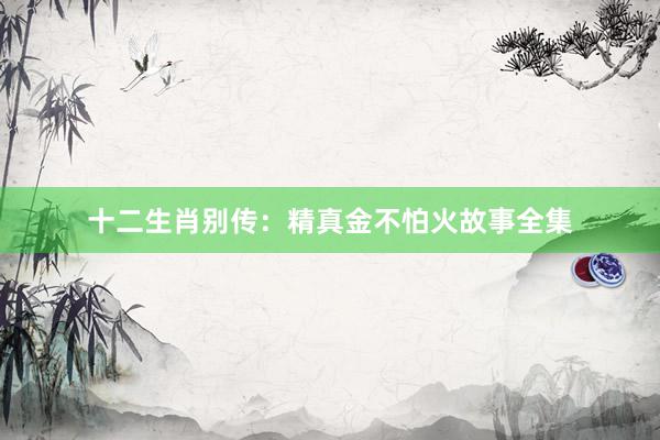 十二生肖别传:精真金不怕火故事全集